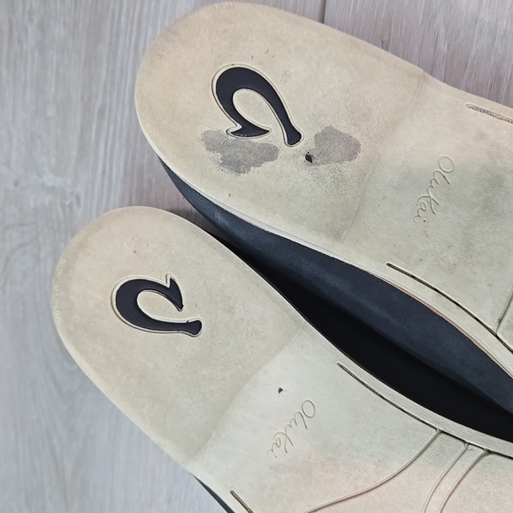 Olukai Women Okika Leather Loafer Slip on shoes sz 10 - Picture 12 of 13